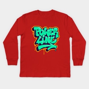 POWER LINE Kids Long Sleeve T-Shirt